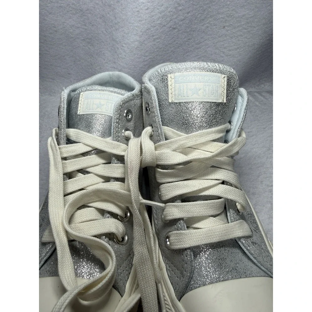 Converse Chuck Taylor All Star Mid Winter Slay Glitter Sneakers Womens 7